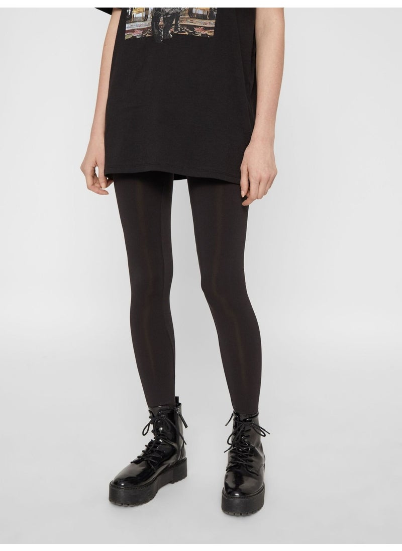 PCS Seamless Regular Waist Plain Long Leggings  - Image 3