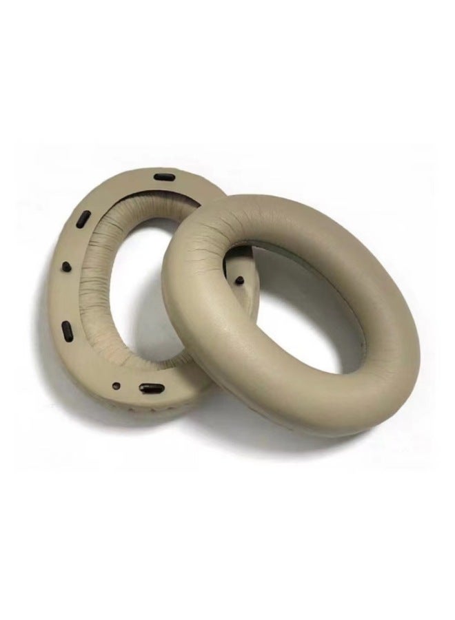 For Sony MDR-1000X WH-1000XM2 XM3 XM4 Earmuffs Earmuffs Earphone Cover Sponge Pullover Beam-Color:1000XM2 Golden Protein Earmuffs [single With Glue/cotton Pad]]  - Image 1