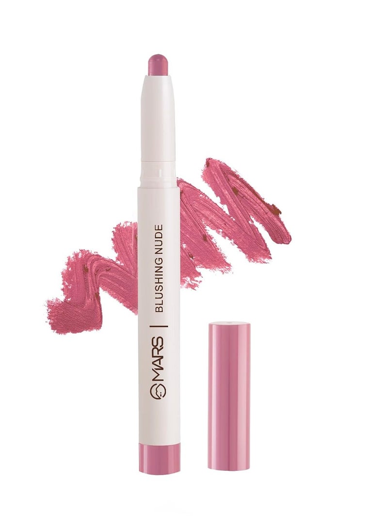 مارس قلم تلوين الشفاه بوبينز طويل الأمد قابل للسحب من مارس، 1.3 جم 06 BLUSHING NUDE - Image 1