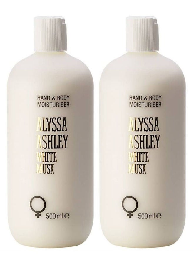 أليسا أشلي مرطب المسك الأبيض H&B 2 × 500 مل
