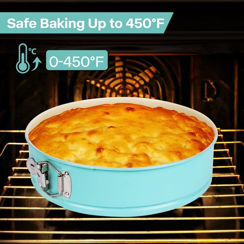 Spmarkt 10-Inch Glass Bottom Springform Pan with Silicone Seal, Springform Pan 10 inch Nonstick,10In Cheesecake Pans Springform, Leak-Proof, Nontoxic & Oven-Safe - Image 5