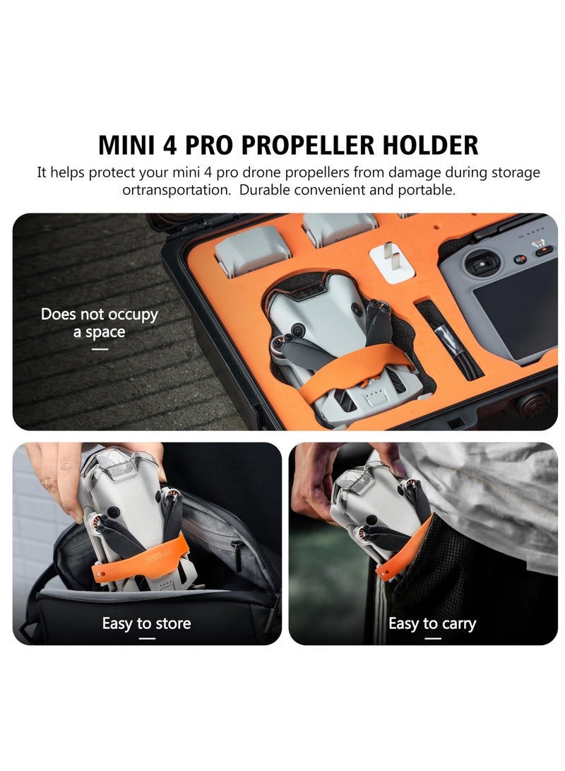 Mini 4 Pro Propeller Holder, Propeller Guard Strap for DJI Mini 4 Pro Drone Propellers,Protector Stabilizer and Propellers Fixator - Image 5