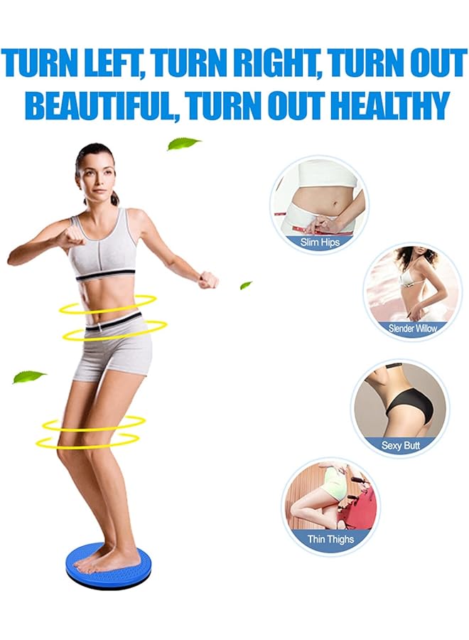 Bnineteenteam Twisting Waist Disc Bodytwister Body Shaping Twisting Waist Machine Rotating Board Female Twister Sports Equipment (Blue) - Image 2