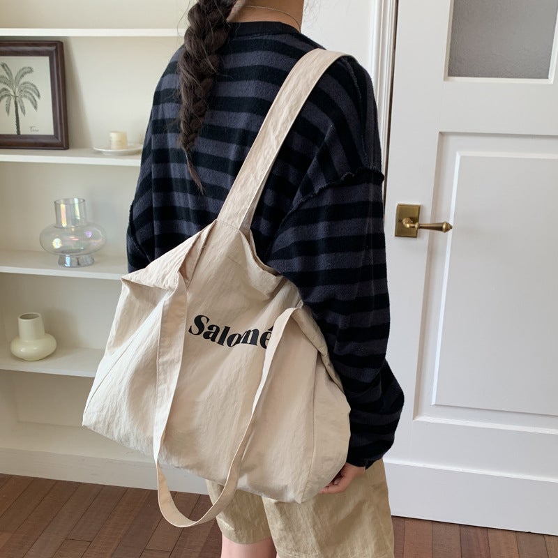 Women's Canvas Shoulder Bag, Large Capacity - Image 1