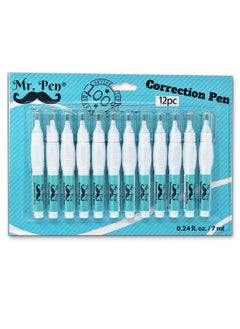 Mr. Pen Correction Pen, Correction Fluid, Pack Of 12, Correction Liquid White, White Correction Fluid, White Fluid, White Out, Wipe Out Liquid, Wide Out Fluid, White Correction Tape Pen Fluid  - Image 1