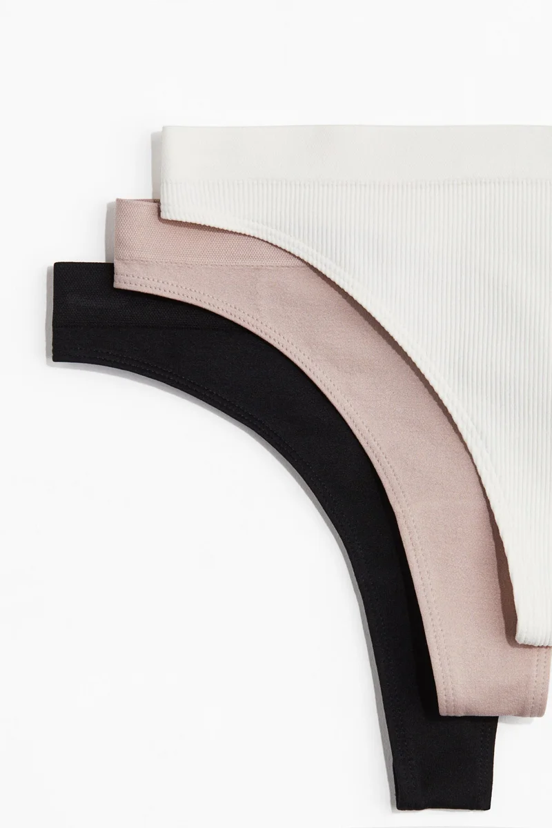 H&M 5-pack seamless thong briefs