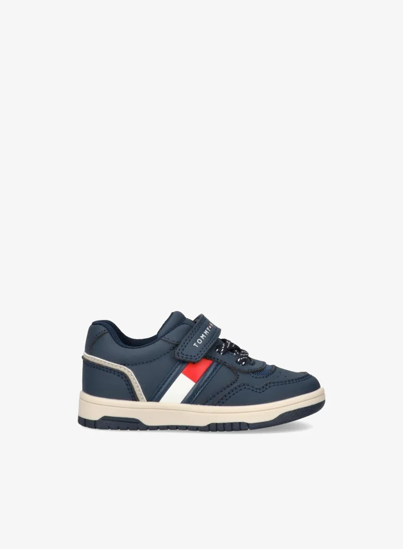 Kids Low Top Lace Up And Velcro Sneakers