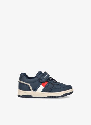 Kids Low Top Lace Up And Velcro Sneakers