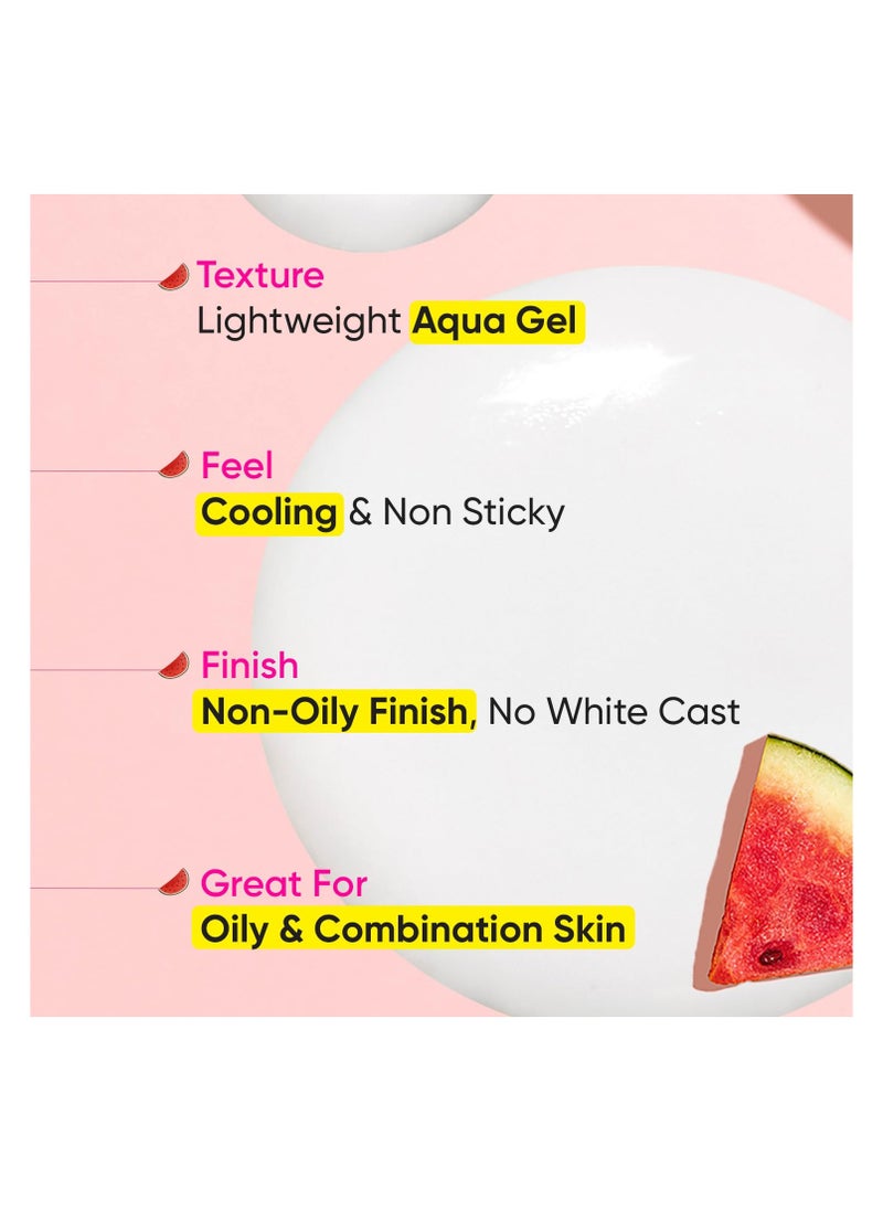 Dot & Key Dot & Key Watermelon Hyaluronic Cooling Sunscreen SPF 50 PA+++| for Oily, Normal & Combination Skin | Boosts Vitamin D Absorption | 50g…  - Image 2