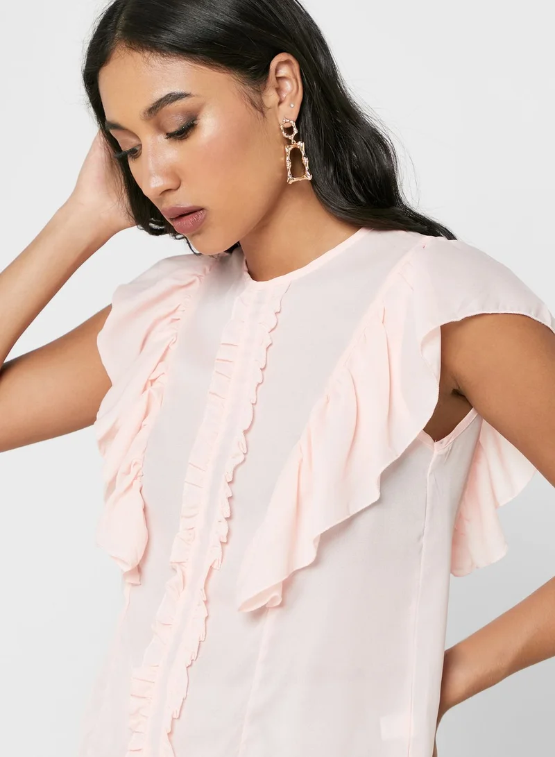 ELLA Frilled Solid Top