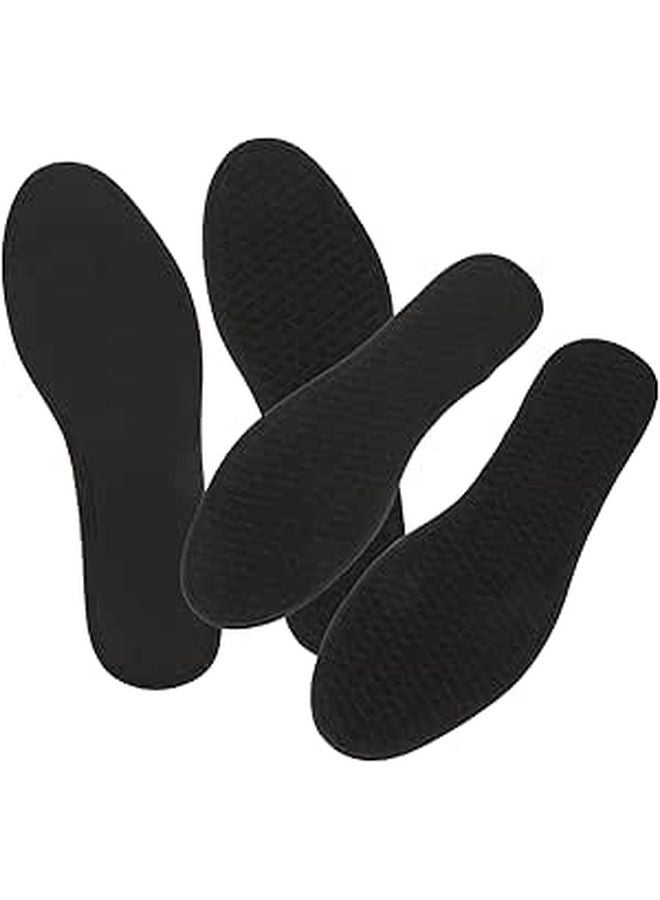 Bamboo Charcoal Odorproof Insoles 2 Pairs Breathable Thin Replacement For Women Men