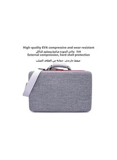 XICEN Storage Bag For PS5-Shockproof Hard Shell Bag- Luxury Waterproof Shoulder Bag For Playstation 5,Console & Accessories Storage Organizer (gray)  - Image 4