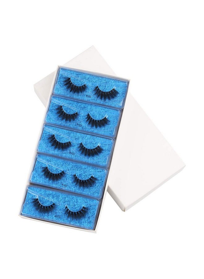 Vayator 10 Pairs Wholesale Fake Eyelashes Mink Eyelashes Mink Lashes Natural Dramatic Volume Eyelashes Extension False Eyelashes ( 103)  - Image 3