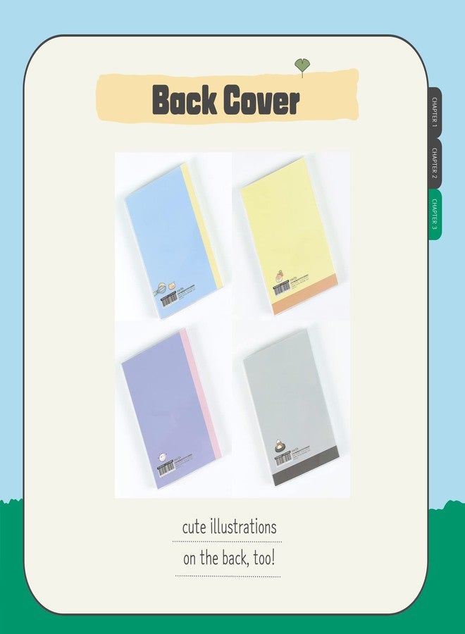 dalgaru Kawaii Mini Korean Weekly Undated Planner + 1 sticker sheet - 128 pages, Soft PVC Cover Cute Small stationery for school, academic, teens, women, girls (Pearl (Purple)) - Image 4