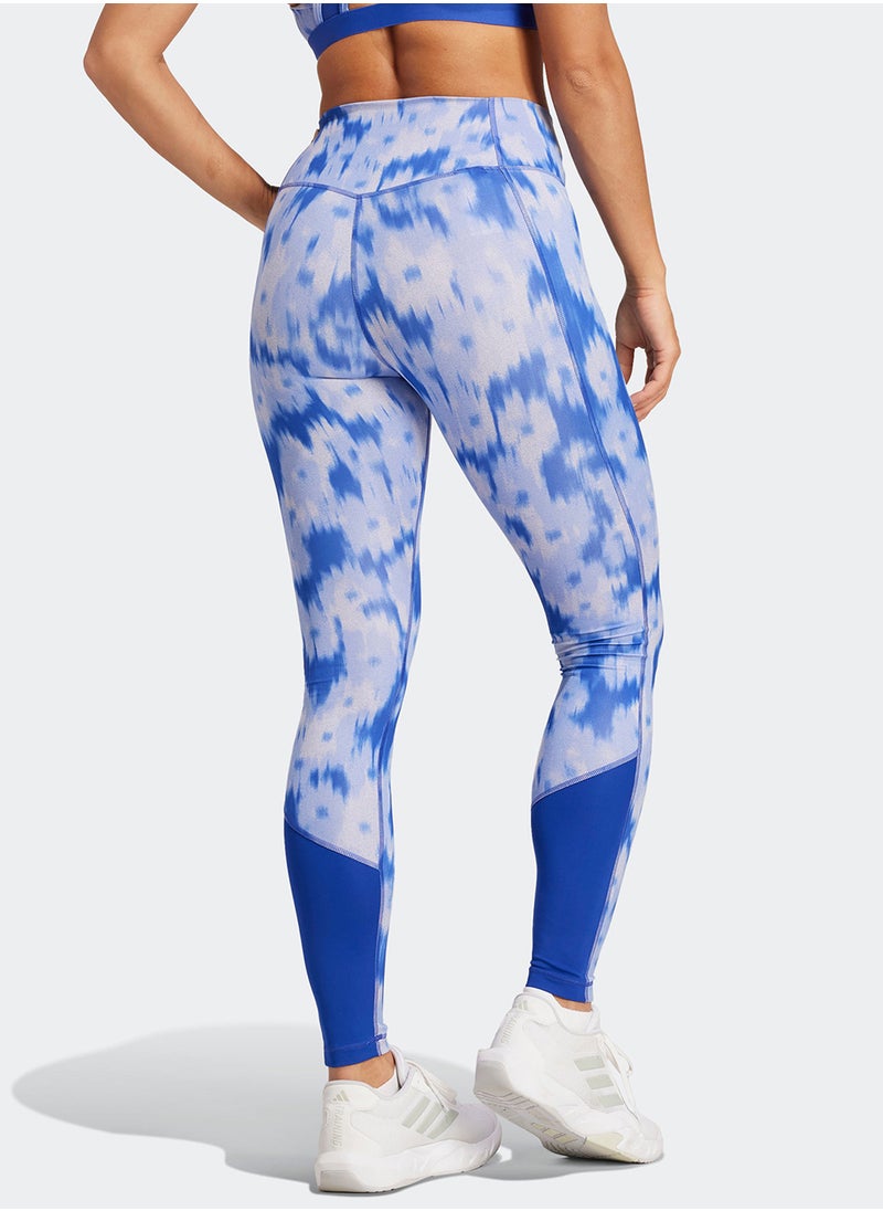 Adidas Essentail Aop Flower Tie Dye Leggings  - Image 2