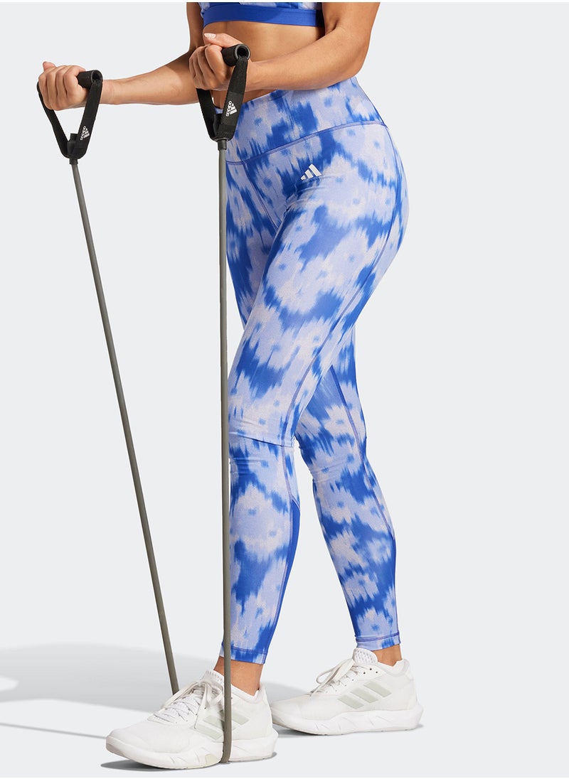 Adidas Essentail Aop Flower Tie Dye Leggings  - Image 3