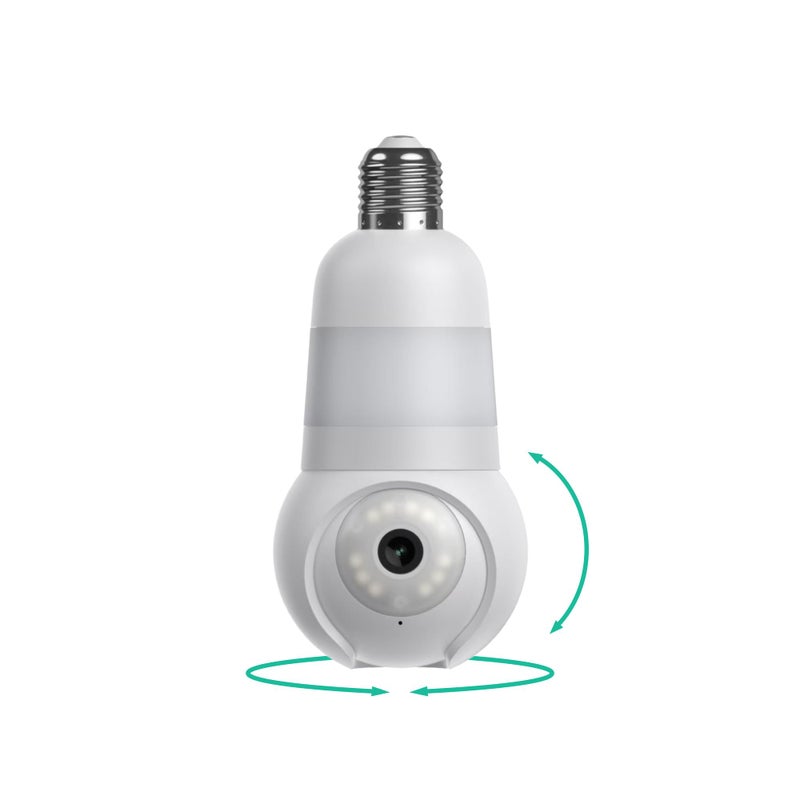 LUNA Home Luna Light Bulb Security Cameras Wireless Outdoor Indoor 360 Pan Tilt Color Night Vision LED Bulb Spotlight 24GHz WiFi 6 Porch Light Cameras for Home Security 2026 Upgrade Version - Image 2