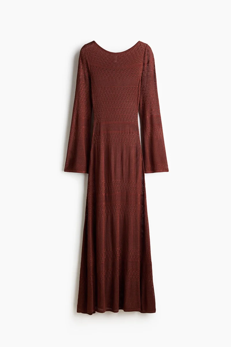 H&M Pointelle-knit maxi dress