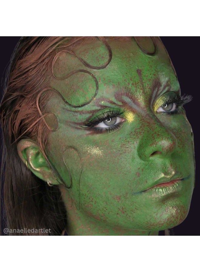 mehron Makeup Liquid Makeup | Face Paint and Body Paint 4.5 oz (133 ml) (GREEN) - Image 3