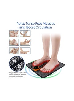 EMS Foot Massager,Folding Portable Feet Massage Machine,Electronic Muscle Stimulatior Massage Mat,8 Modes 19 Intensities Relax Muscles - pzsku/Z172E607EB68E68219197Z/45/_/1725750711/f34bbf6a-f335-465e-bb35-9bae12af7474