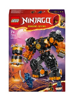 LEGO Ninjago Cole’S Elemental Earth Mech, Customisable Lego Action Figure Battle Toy With Cole Minifigure, Ninja Gift For Boys And Girls Aged 7 Years Old And Over (750 Pieces) 71806  - Image 2