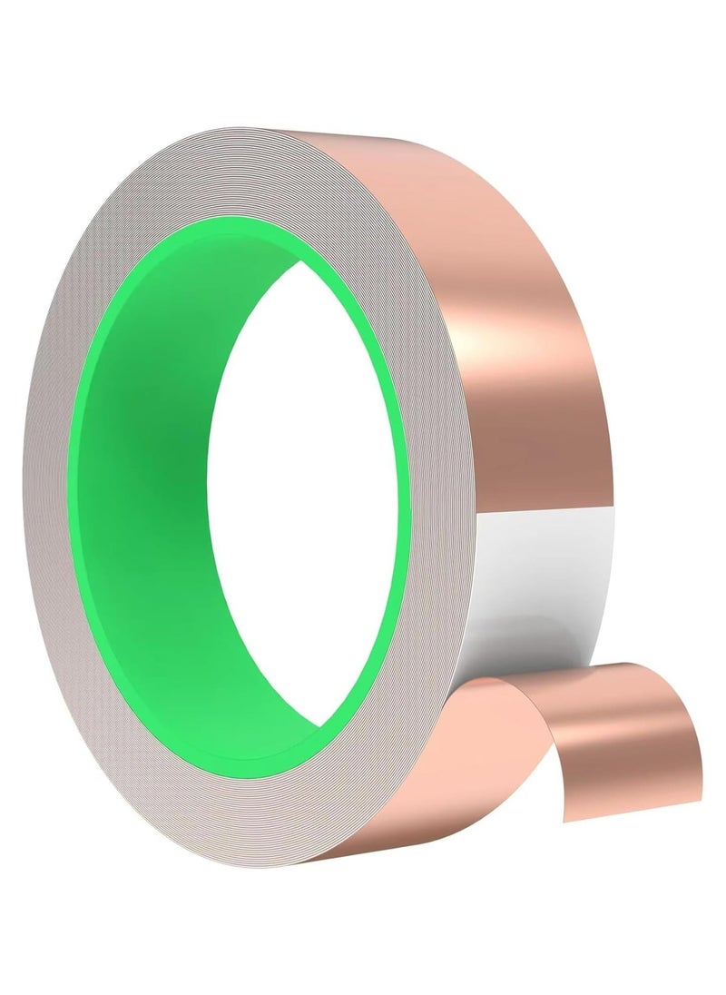 Oasisgalore - 15mm Conductive Copper Tape for EMI Shielding, Electrical Repairs, Crafts - Image 1