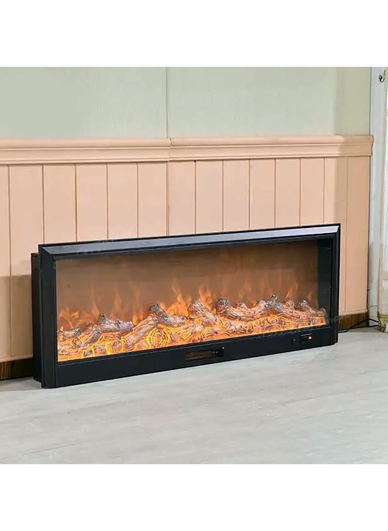 Generic - Electric Fireplaces with 7 Colors and Heater Decorative Electrical Fireplace, Remote Control with Timer and Room Temperature Display (157cm) - Image 1