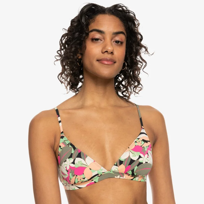 روكسي Printed Beach Classics Tri Bikini Top - Women