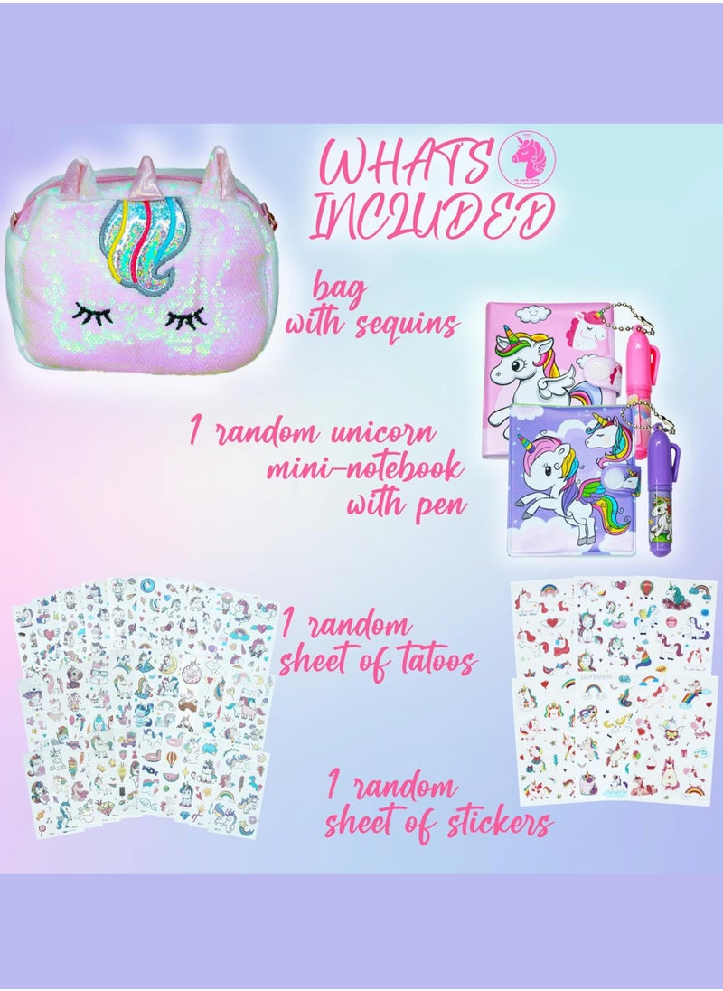 PEAKY KIDS - PEAKY KIDS Rainbow unicorn bag for girls Cute & Stylish Backpack Perfect for Girls gift hand bag, Lightweight & Durable Gift bag for school girls - Image 1
