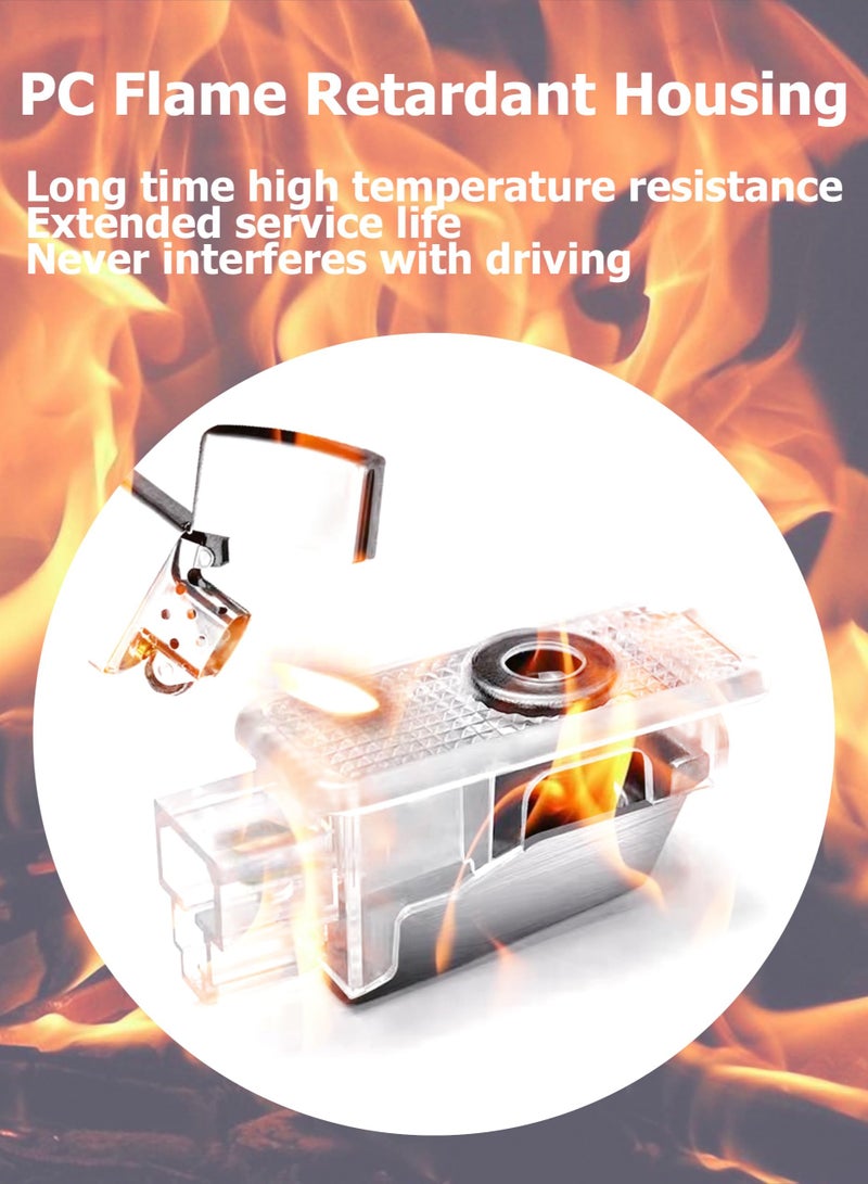 SYOSI "4PCS Car Door LED Welcome Lights Compatible with A1/A3/A4/A5/A6/A7/A8/Q3/Q5/Q7/R8/TT/RS/S Series, HD Car Door Lighting Automotive Door Courtesy Lamps Car Door Shadow Lights Door Puddle Lamps for Audi - Image 3