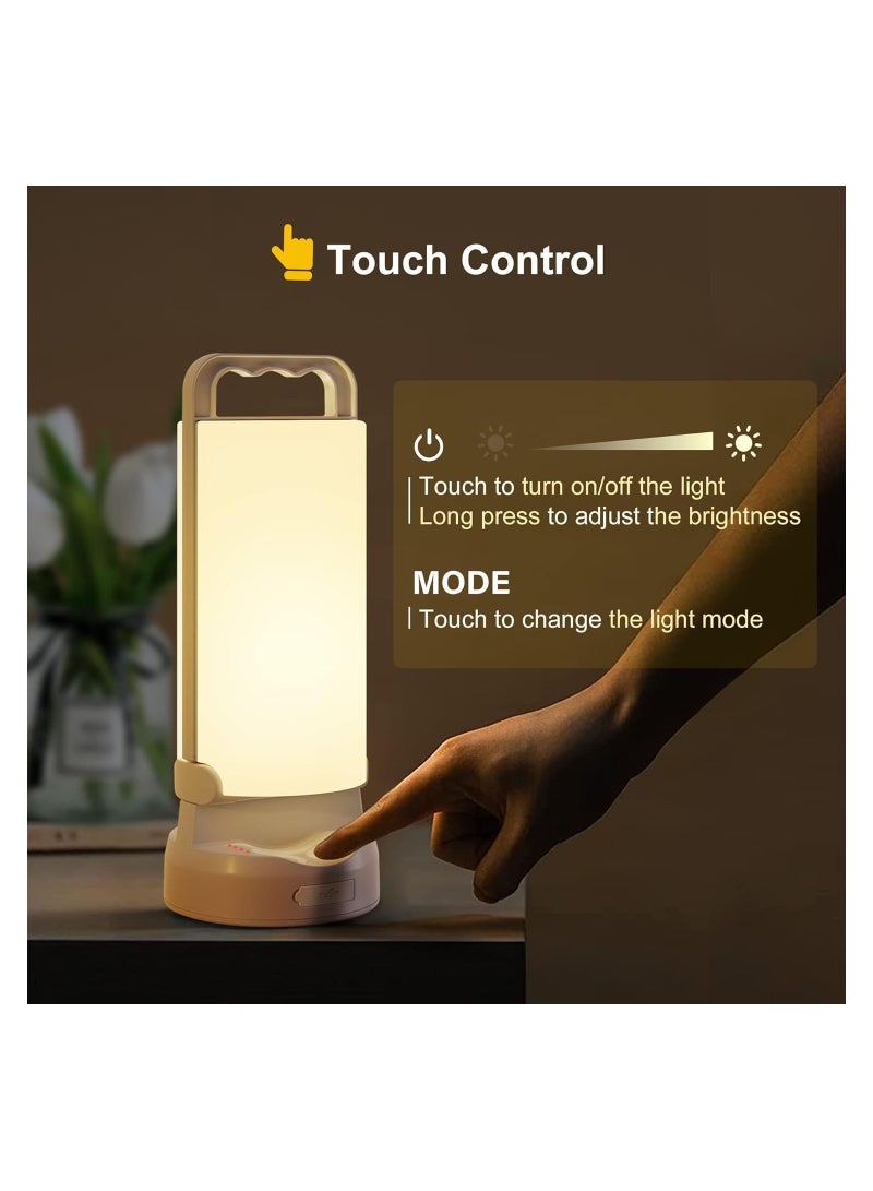 Zikra فانوس تخييم شمسي، 4400 مللي أمبير ساعة أضواء تخييم قابلة لإعادة الشحن، ضوء خيمة مقاوم للماء مع منفذ شحن USB، فانوس محمول للتخييم وصيد الأسماك وانقطاع التيار الكهربائي والطوارئ المنزلية - Image 2