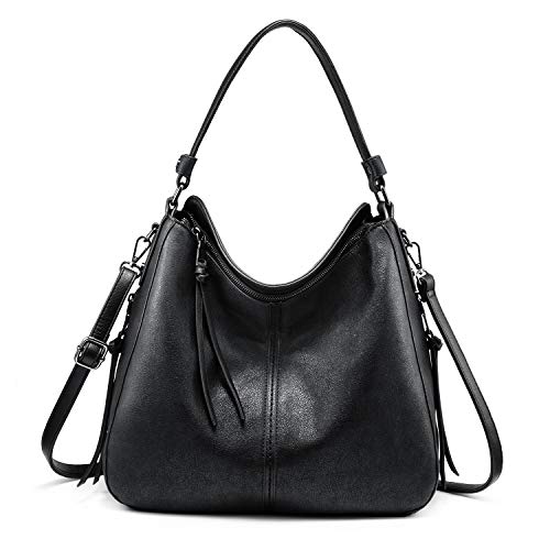 Realer Handbags for Women Large Designer Ladies Hobo bag Bucket Purse Faux Leather - Image 1
