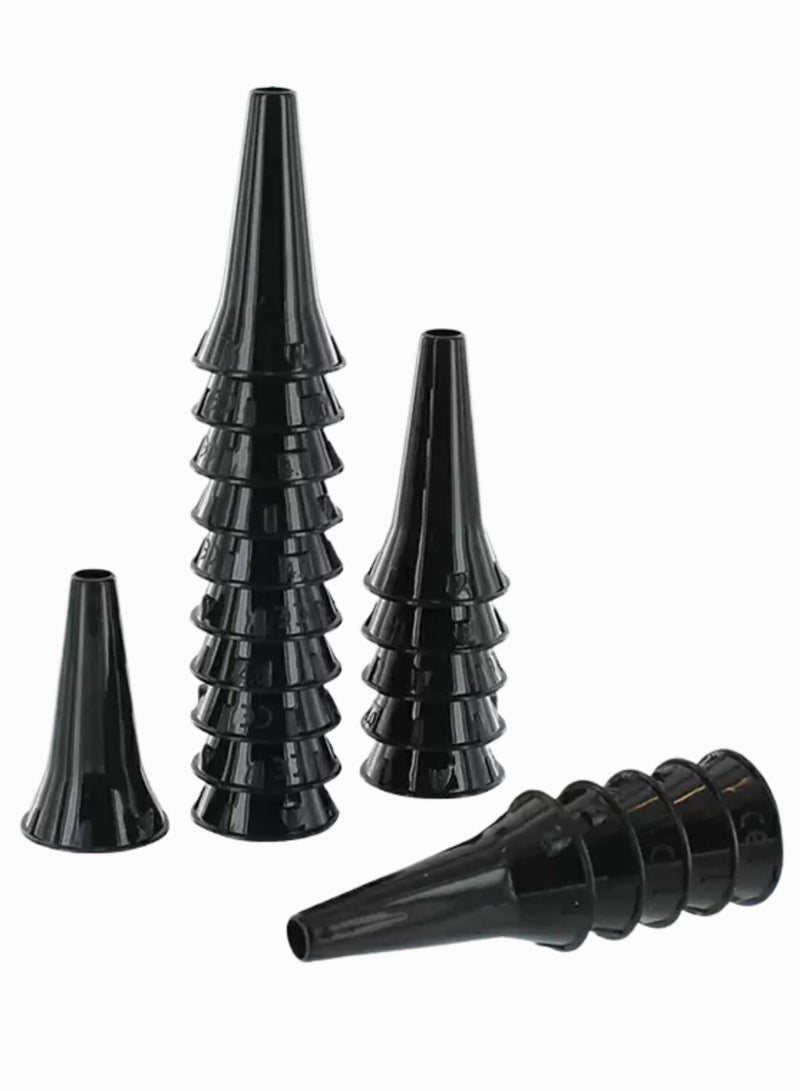 TNM Medical Optical Fiber Otoscope LED | ENT Ear Inspection Diagnostic Device – Black - Image 4