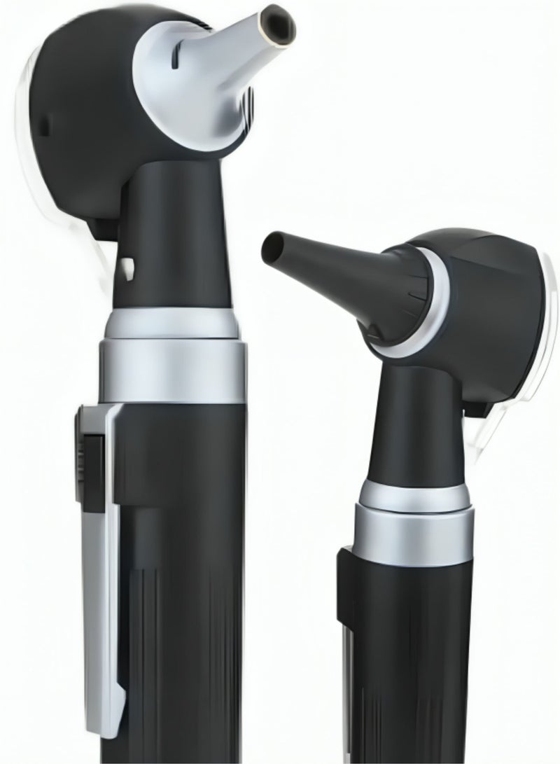 TNM Medical Optical Fiber Otoscope LED | ENT Ear Inspection Diagnostic Device – Black - Image 3