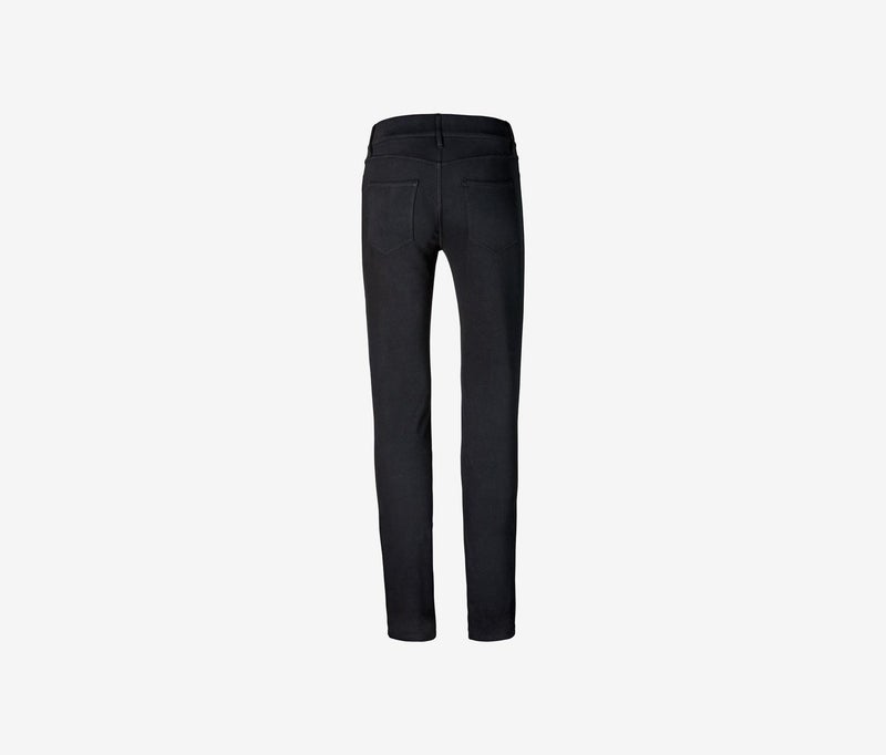 Tchibo Women Regular Fit Plain Skinny Pants, Black - Image 2