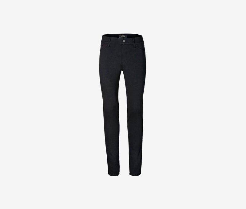Tchibo Women Regular Fit Plain Skinny Pants, Black - Image 3
