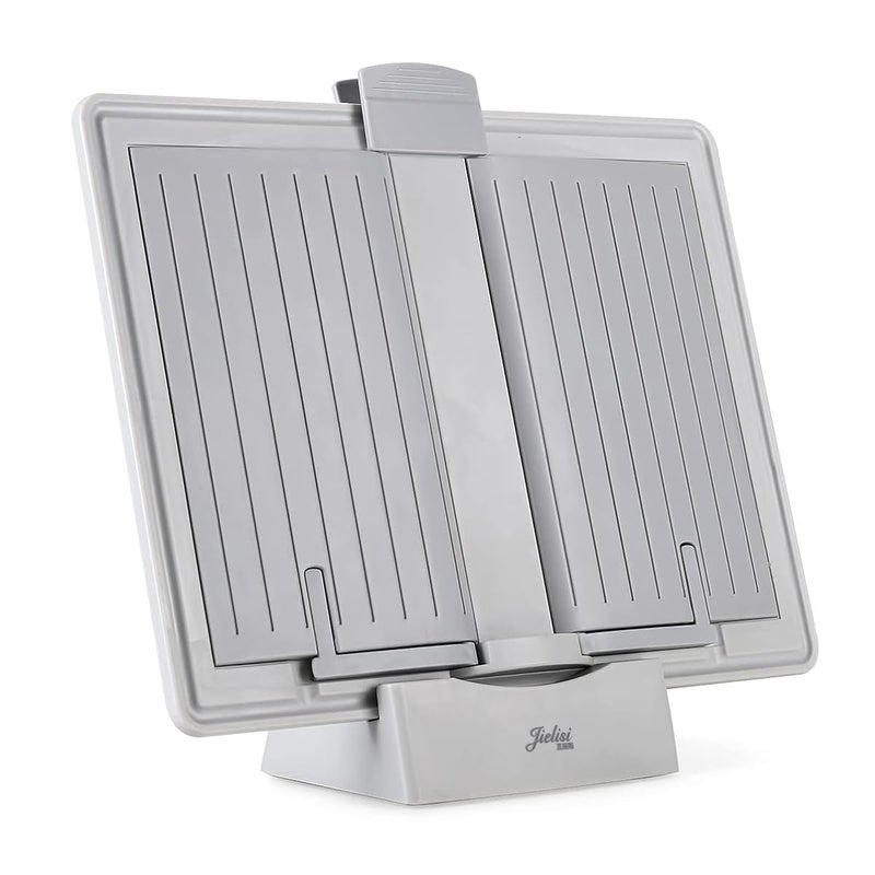 oddpod ™ Jielisi 3-in-1 Multifunction Ergonomic Book Holder with Support Stand/Portable Hands Free Magnetic White Board Cum Paper Clipboard with Stand, Two Markers, Page Clip & Pen - Image 1