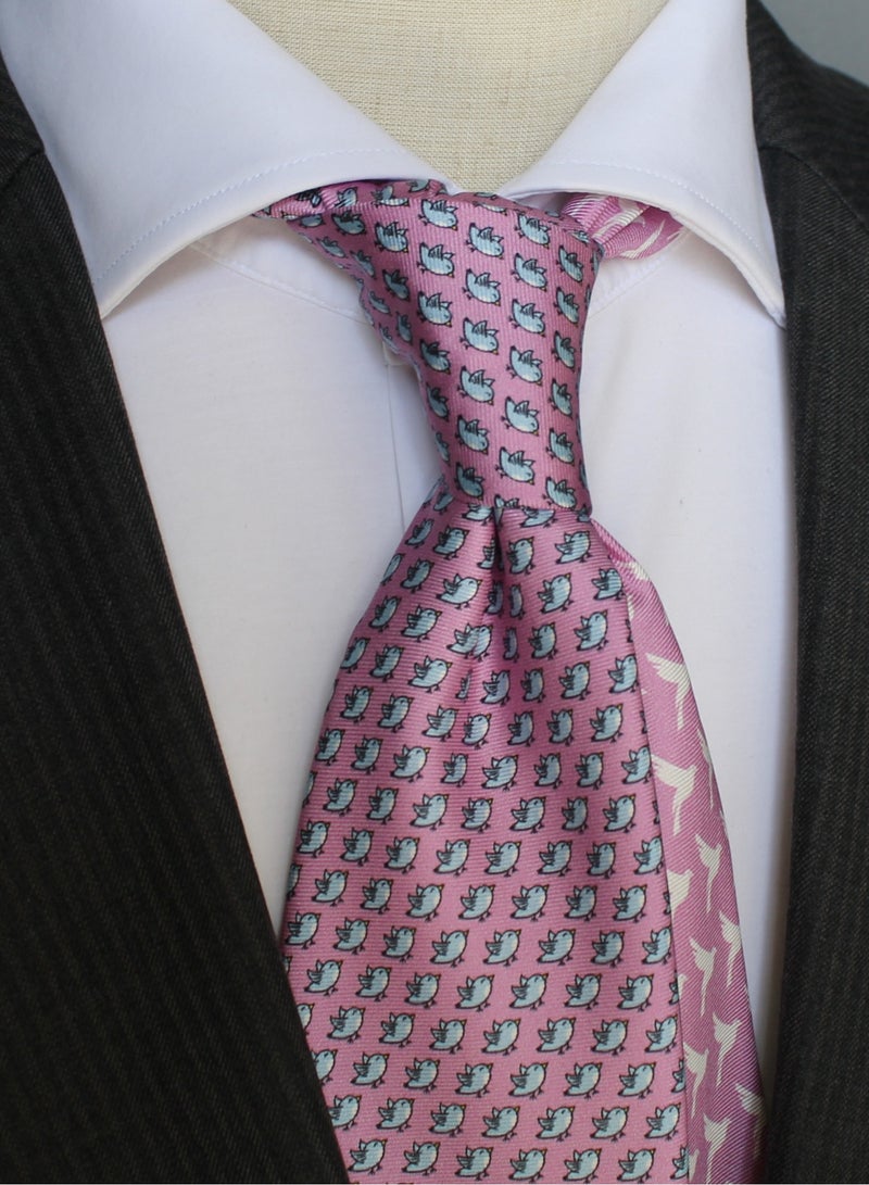 Elliot Martin Elliot Martin tie 100% Silk Twill neck ties Premium Men's Tie (Light Purple)  - Image 1