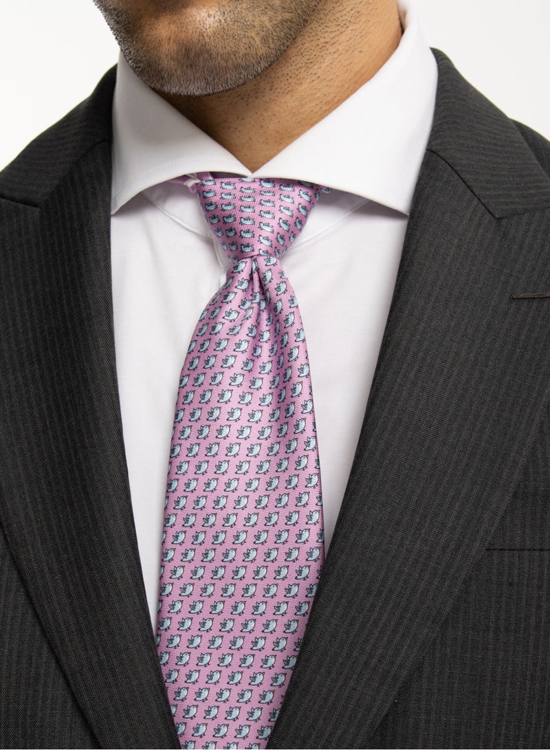 Elliot Martin Elliot Martin tie 100% Silk Twill neck ties Premium Men's Tie (Light Purple)  - Image 3