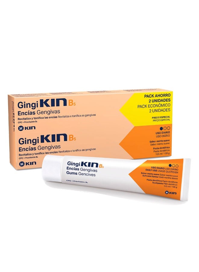 Kin Gingikin B5 Toothpaste Set 2x125ml - Image 1