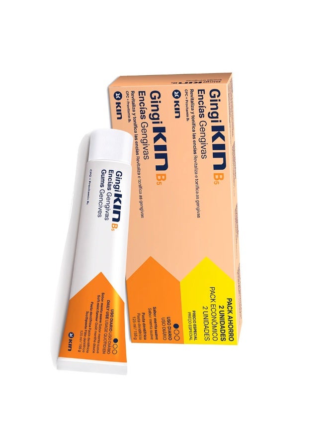Kin Gingikin B5 Toothpaste Set 2x125ml - Image 2