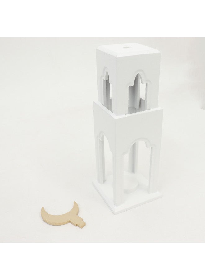 Tealight Candle Illuminated Islamic Mosque Minaret Lantern Ramadan Eid Home Decor  - Image 5