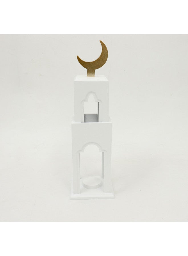 Tealight Candle Illuminated Islamic Mosque Minaret Lantern Ramadan Eid Home Decor  - Image 2