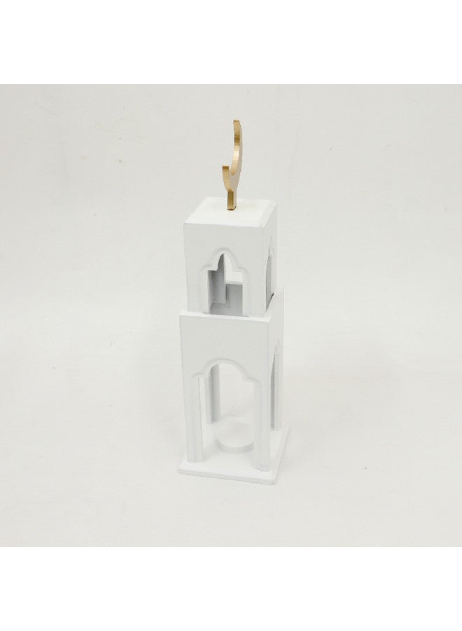 Tealight Candle Illuminated Islamic Mosque Minaret Lantern Ramadan Eid Home Decor  - Image 3