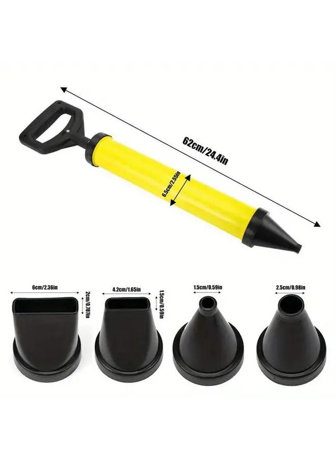 1 قطعة مسدس يدوي لحقن الملاط الأسمنتي مع 4 فوهات لبناء الطوب والتبييض في البناء - Image 4