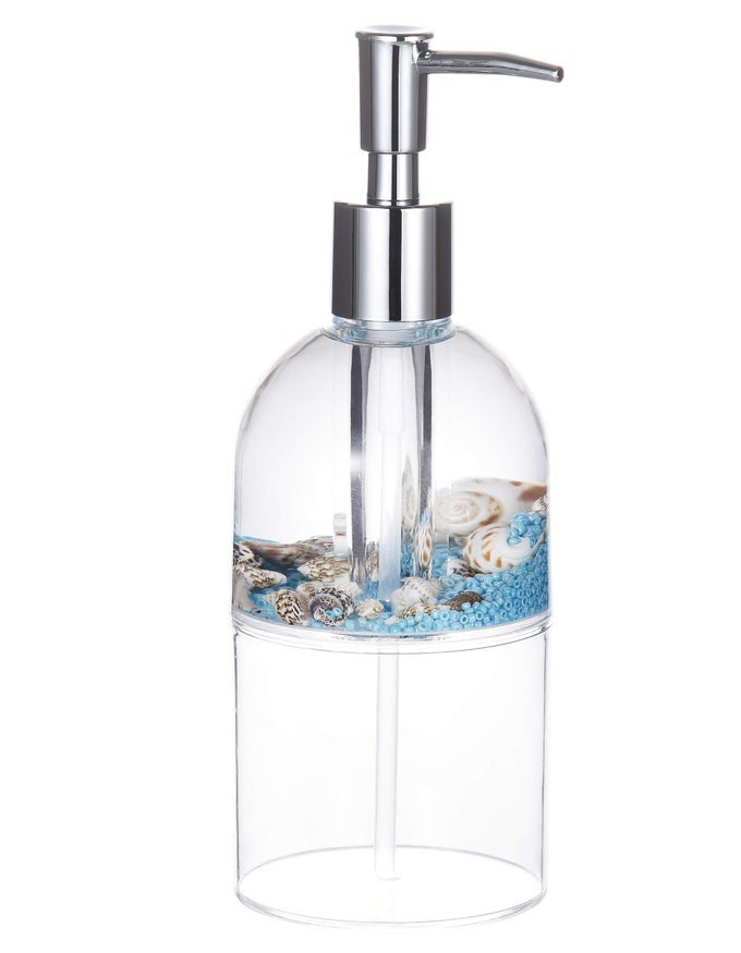 ACRYLIC LIQUID 3D FLOATING MOTION BATHROOM KITCHEN SOAP DISPENSER CONCH