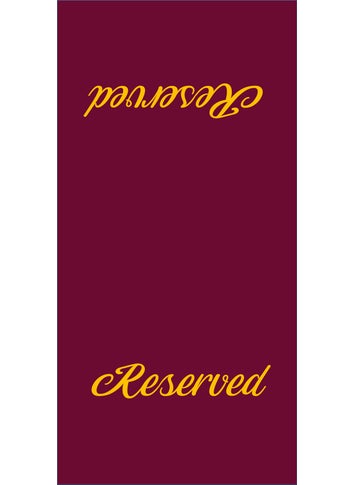 Digital Print Church Chair Cover Burgundy