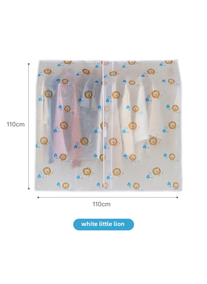 Generic Thick Transparent Garment Dust Cover Storage Little White Lion 