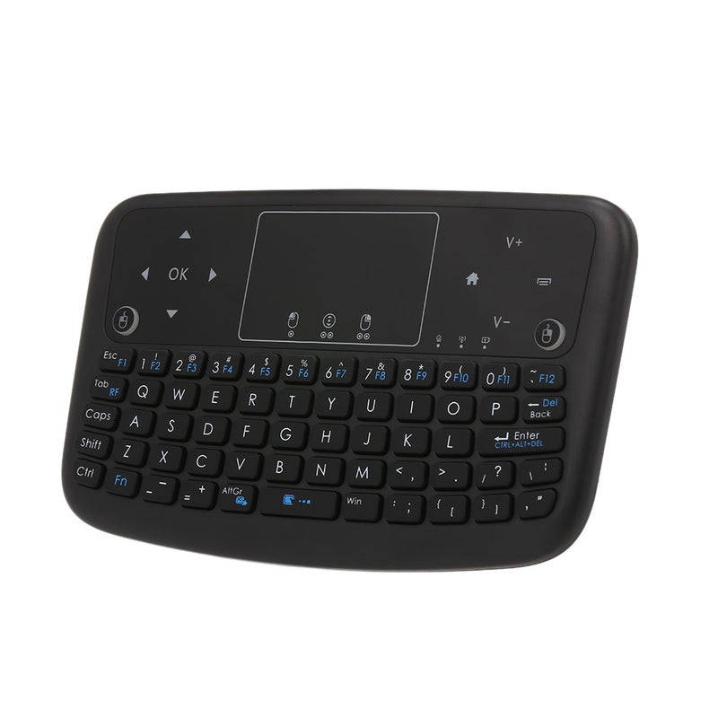 A36 Mini Wireless Keyboard 2.4GHz Air Mouse Rechargeable Touchpad For Android Smart TV Box PC PS3 Black - Image 1