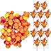 Whaline Autumn Orange Berry Twig Stem, 12 Pack Artificial Orange Berry Picks for Fall Decor, Christmas Tree - Image 2